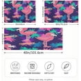 thumbnail image 2 of Coolnut Cute Flamingo Pattern Satin Pillowcase for Hair and Skin Silk Pillowcase, Standard Size(20x26 inches) - Slip Cooling Satin Pillow Covers with Envelope Closure（278） Home Decor Gifts, 2 of 7