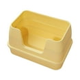 thumbnail image 4 of Cat Litter Tray High Sided Easy Clean Kitty Litter Pan for Small Medium Cats Yellow, 4 of 10