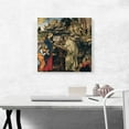 thumbnail image 2 of ARTCANVAS Apparition Of The Virgin To St. Bernard 1486 Canvas Art Print by Filippo Lippi - Size: 18" x 18" (0.75" Deep), 2 of 9