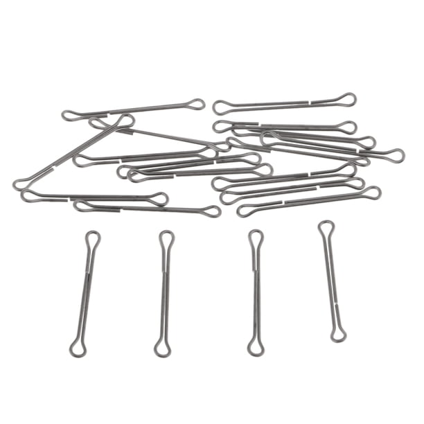 20pcs Vástago Alambre Doble Atar Sunnimix Señuelos Pesca Cebar Diversión Longitud 30mm