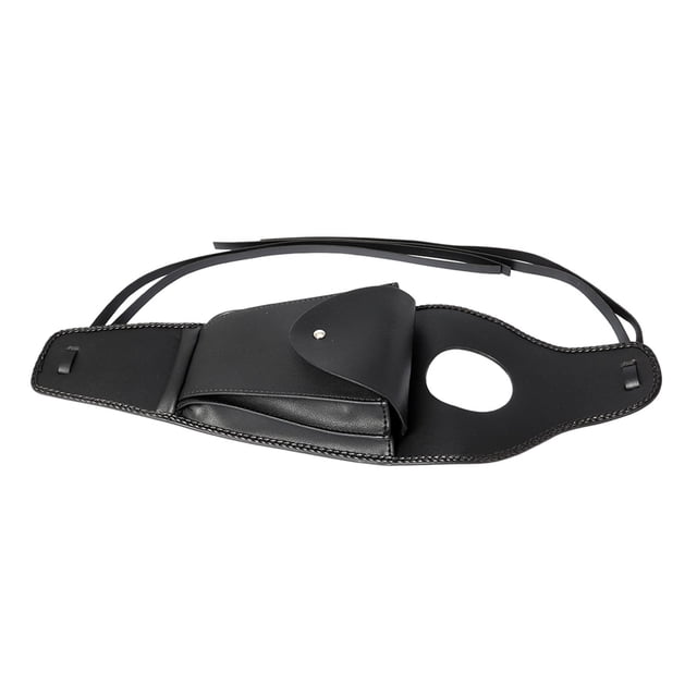 koolsoo Black PU Leather Fuel Tank Cover Panel Bag Backpack for 1000, Professional No Rivet
