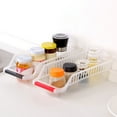 thumbnail image 2 of Kitchen Storage Basket,Stackable Rectangular Clear Refrigerator Organizer Storage Baskets for Food Organizer,Kitchen Storage, for Cabinets,Pantry,Closets(Random Color,3pcs), 2 of 7