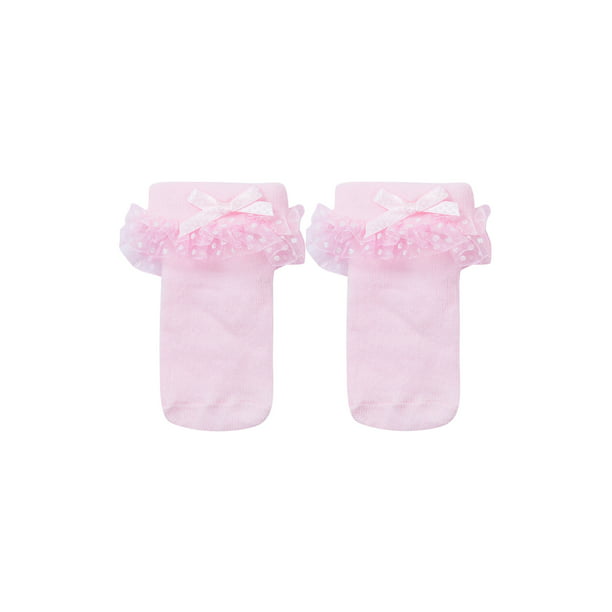meihuida - Baby Girls Tutu Socks Bow Lace Newborn Infant Frilly Sock ...