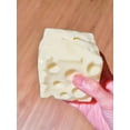 thumbnail image 7 of Big Cheese Stress Ball - Clay-Based Jumbo Cheese Cube Shapeable Squeeze Ball for ASMR Sensory & Anxiety Relief, Adults Fidget Gadget for Desk & Travel, 7 of 7
