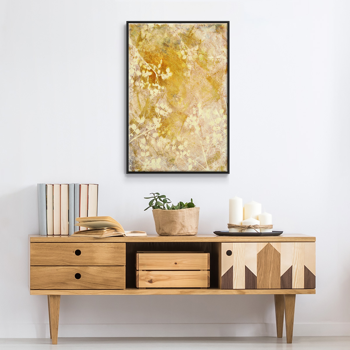 Rise and Shine Framed Premium Gallery Wrapped Canvas - Ready to Hang - 27 x 41 - Black Floating Frame