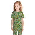 thumbnail image 5 of Balery Vintage Sugar Skull Conjunto de Pijama Infantil de Manga Corta con Estampado – Ropa de Dormir de Algodón Suave-3X-Large, 5 of 5