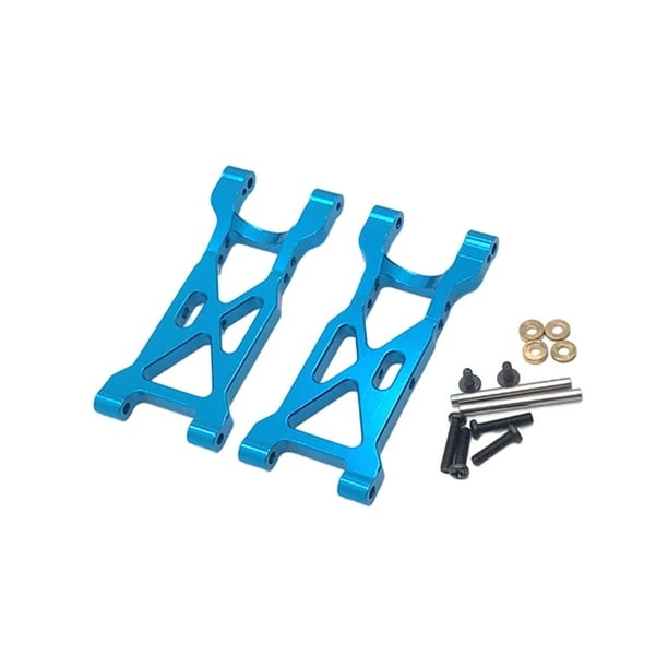 2 piezas de repuesto de brazos oscilantes traseros para 104001 1:10 accesorios de actualización de carreras RC todoterreno Azul yotijar brazo oscilante de los vehículos del coche del rc