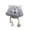 Gray, variant on Plush Chicken Rope Tug Dog Toy with Squeaker for Interactive Play and Dental Cleaning for Boredom Relief
