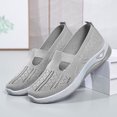 thumbnail image 5 of Viluyesy Womens Slip-On Sneaker, Wide Width Soft Sole Mesh Breathable Flat Casual Shoes Gray US6.5, 5 of 5