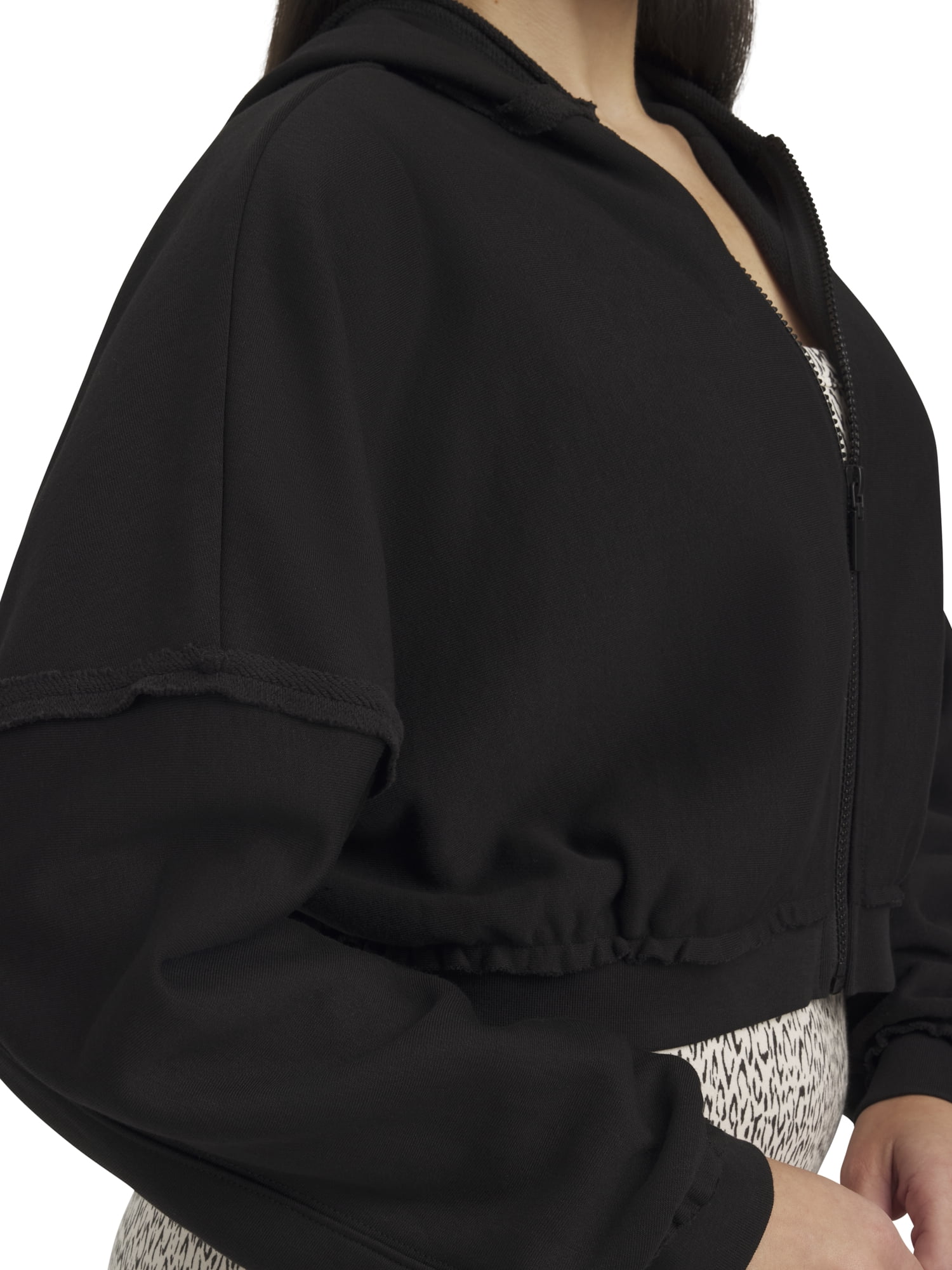 Mills by Millie Bobby Brown Women's Long Sleeve Crop Hoodie, Sizes XXS-XXL