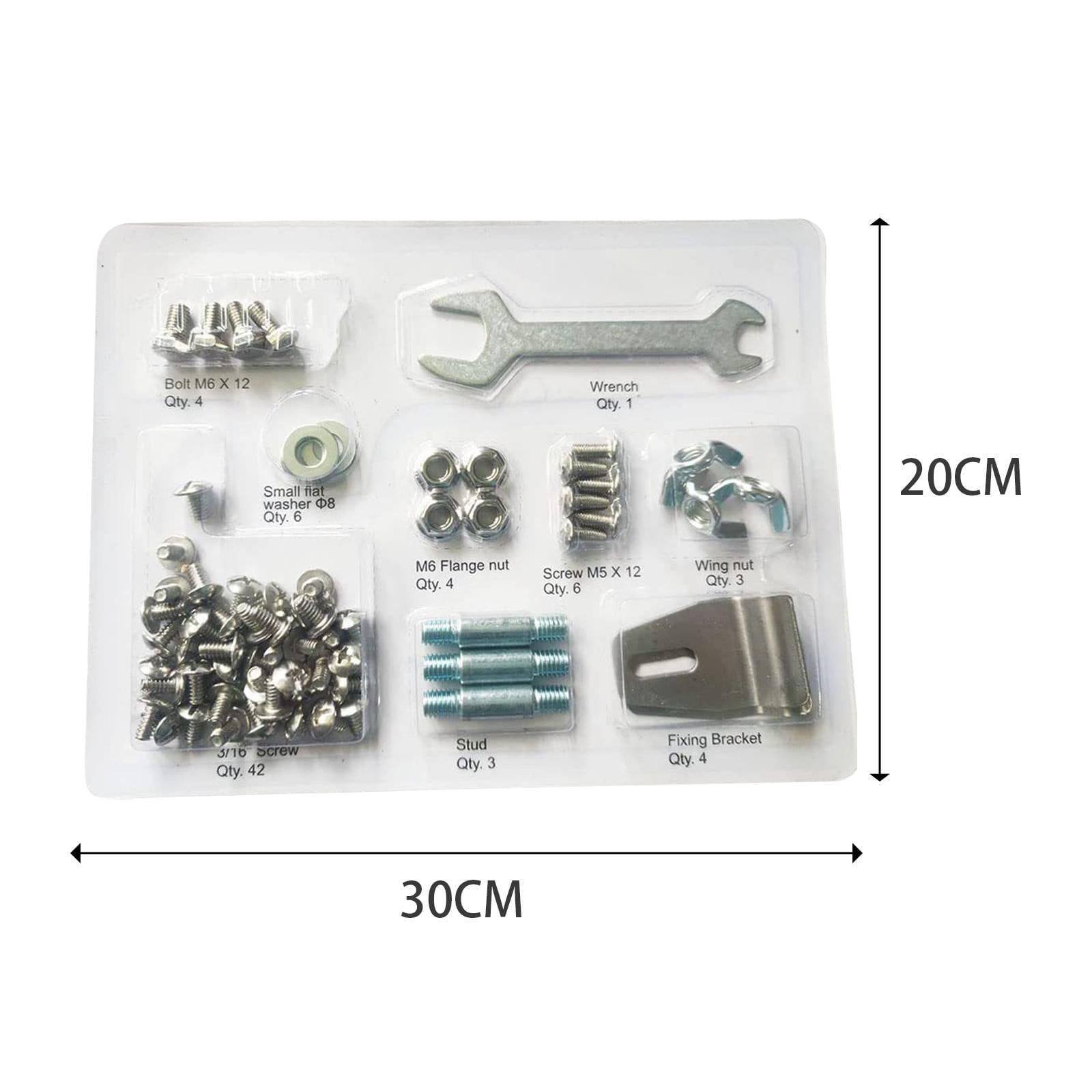 Outdoor Heater Replacement Hardware Kit For Pyramid Propane Patio Heater - Bolts, Nuts, Studs, Brackets & Wrench