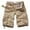 8064 Khaki, variant on Men's Camo Multi-Pocket Relaxed Fit Casual Shorts,Outdoor Camouflage Twill Cargo Shorts 11" Inseam(No Belt),Light Army 36