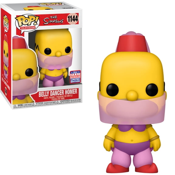 Collectible Funko POP! Television: The Simpsons - Belly Dancer Homer (2021 Summer Convention) #1144