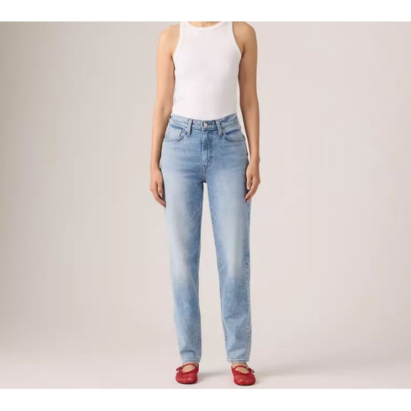 Levi's Women's High Waisted Mom Jeans, Medium Wash, 30