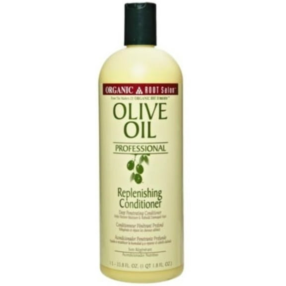 Organic Root Stimulator Salon Olive Oil Replenishing Conditioner, 33.8 oz (Pack of 2)
