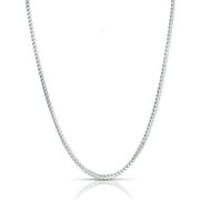 Authentic 925 Sterling Silver 3MM Franco Chain Necklaces, Solid 925 Italy, Next Level Jewelry