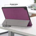 thumbnail image 5 of Dteck Case for Lenovo Tab M10 Case 10.1 Inch 3rd Gen 2022 (TB-328F),Magnetic Auto Sleep/Wake Leather Tri-fold Folio Slim Case Hybrid Kickstand Cover,Purple, 5 of 6