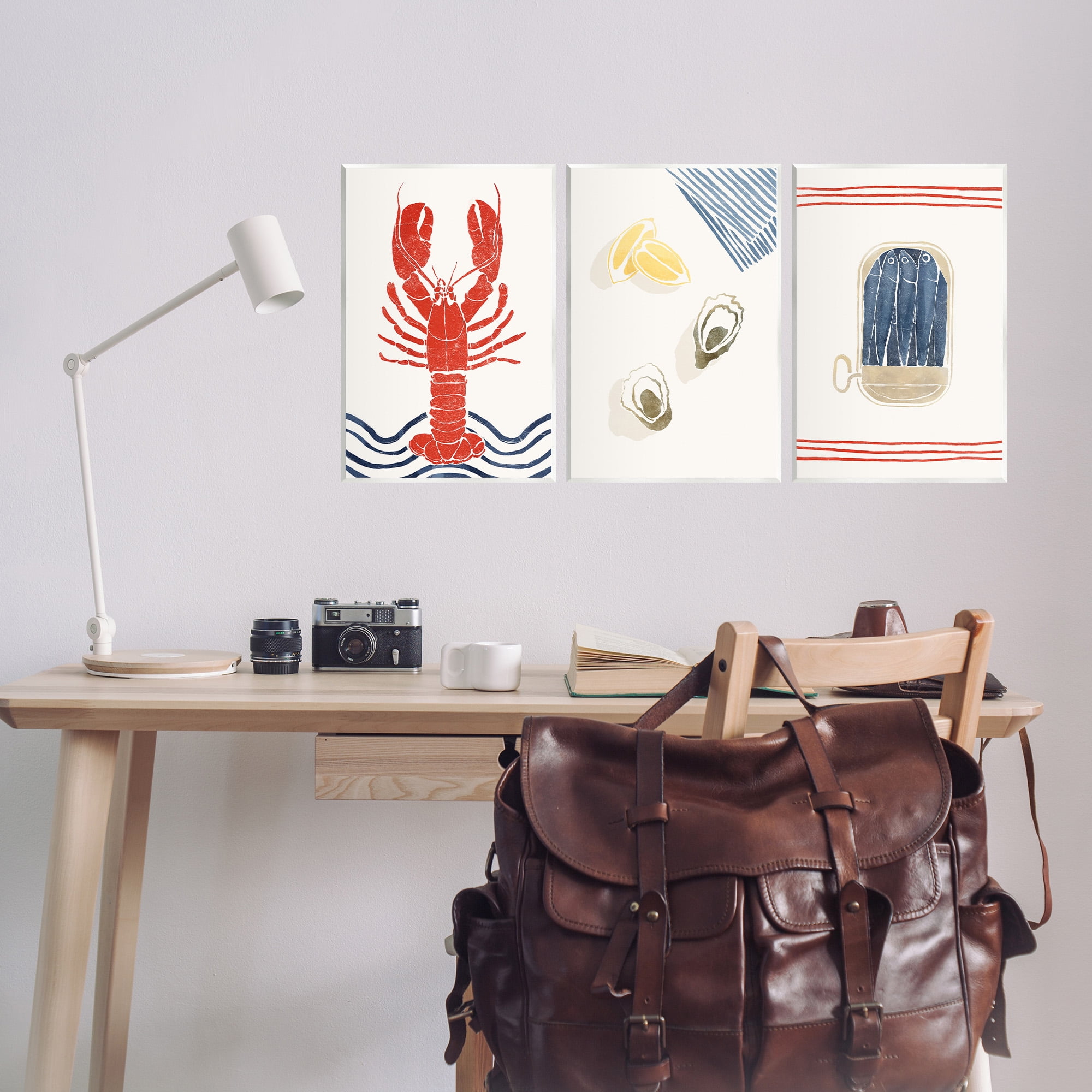 Stupell Industries Abstract Ocean Life Animals & Insects Painting Unframed Art Print Wall Art, 10 x 15, Set of 3
