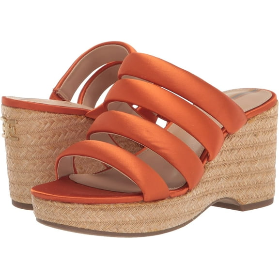 Sam Edelman Women's Yuki Platform Wedge Sandal Cali Orange 7M