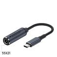 thumbnail image 1 of Cable adaptador para computadora portátil PD100W, interfaz de CC a cable de conversión tipo C, fuente de alimentación de CC, segundo puerto de carga tipo C, 1 of 6