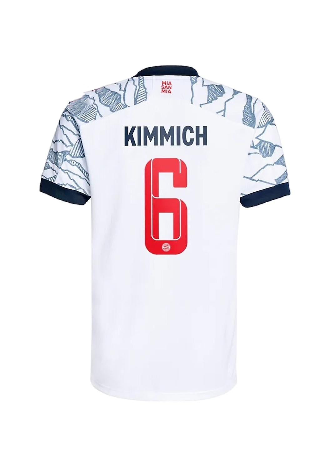 21-22 Fc Bayern Munich Away Shirt Number 6 Joshua Kimmich Jersey