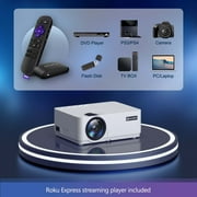 VANKYO Leisure 470 HD Mini Projector with Roku Express Streaming Player, 50000 Hrs LED Life, 240 Display Screen for Home Theater & Outdoor Movies