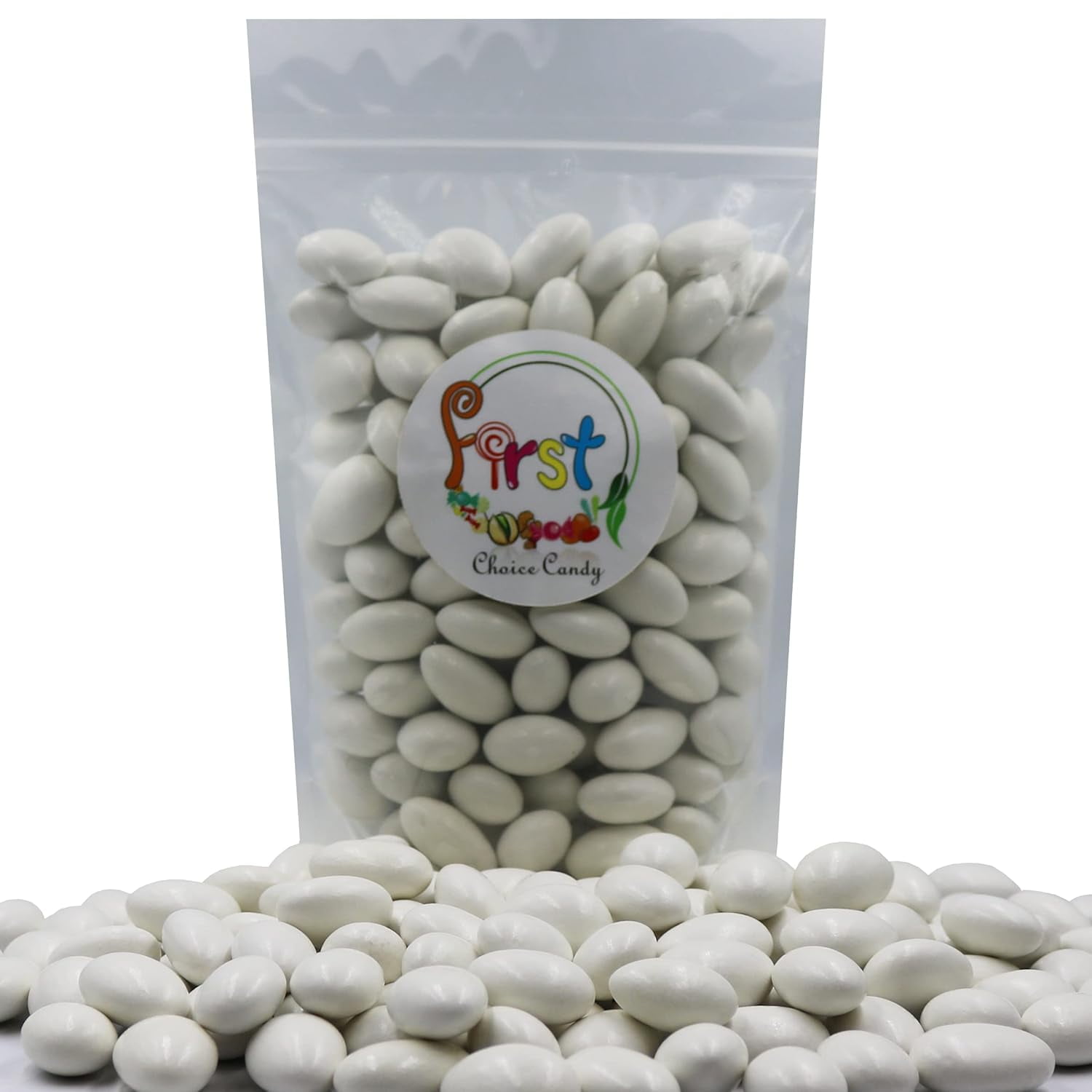 FirstChoiceCandy Jordan Almonds (White, 5 Pound)