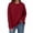 Wine, variant on TKLPEHG Solid Color Crewneck Sweatshirts Women With Pocket Long Sleeve Loose Fit Tunic Sweatshirt Casual Pullover Fall Clothes (Navy,XXXL)