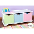 thumbnail image 3 of KidKraft Kids Wooden Nantucket Storage Bench Unit, Pastel, 3 of 3