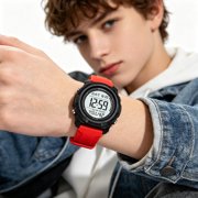 MMJ Digital Watch Large Display Multifunction Luminous Alarm Sports Waterproof Wristwatch Outdoor Running Hiking Casual Unisex