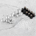 thumbnail image 3 of 10pcs Motorcycle Windshield Bolts Nut Washers Universal Motorbike Fairing Mounting KitSilver, 3 of 5