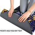 thumbnail image 3 of Pioneer Flower Floral Print Pattern Hot Yoga Mat Towel Non Slip for Hot Yoga - Quick-Drying Yoga Mat Cover with 4 Corner Pockets with Travel Bag - Hot Yoga Towel Non Slip 74"x26", 3 of 6