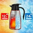 thumbnail image 5 of SSAWcasa Thermal Coffee Carafe 51oz Stainless Steel Insulated Vacuum Pitcher Coffee Pot Thermal Flask for Coffee Tea Beverage - 12 Hours Heat Retention (Red), 5 of 6