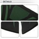 thumbnail image 4 of Máscara Facial de Paquete a la Mitad de Unique Bargains, Nailon, Patrón Panal, Mantiene Caliente, Transpirable, Negro Verde, 1 Pcs, 4 of 6