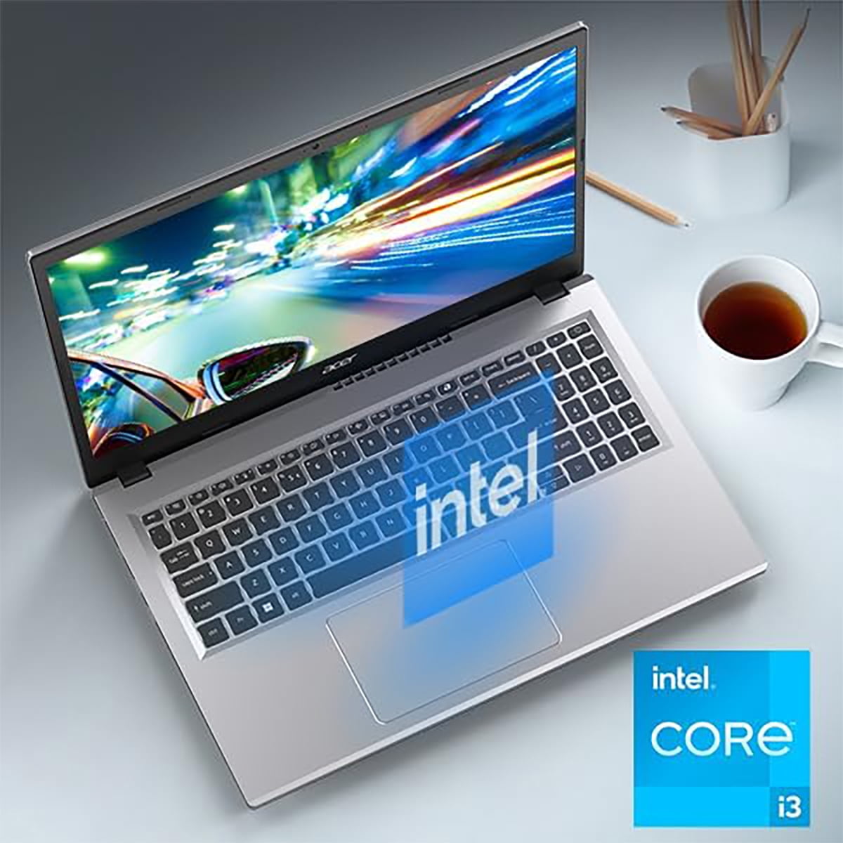 Acer Aspire Go 15 - 15.6" Notebook - Full HD - Intel Core i3 i3-N305 - 8 GB - 128 GB Flash Memory - English Keyboard - Silver - AG15-31P AG15-31P-3947