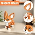 thumbnail image 5 of Flexible Articulated Foxes Fidgets Toy Desktop Pet Decorations 3 Dimensions Printed Foxes Realistic Hairless Foxs Statue, 5 of 7