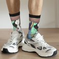 thumbnail image 6 of Masiiu Bluey Pattern Adult Crew Socks, Breathable Color-Block Mid-Calf Socks, Comfortable for Daily Wear and Sports, 6 of 6
