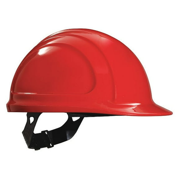 Hard Hat, North Zone, Polyethylene, 4 Point Pinlock, Type 1, Class E, Red