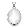 thumbnail image 4 of 14K White Gold Plated 22mm Oval Locket Pendant, 4 of 7