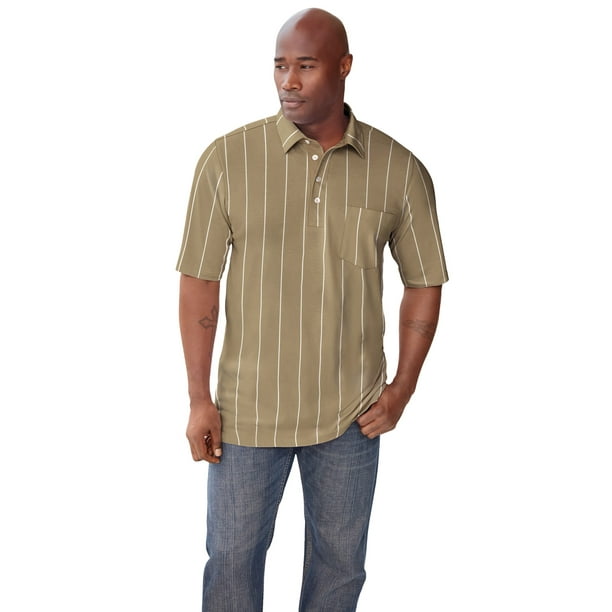 KingSize Men's Big & Tall Lightweight Pocket Golf Polo Shirt Big