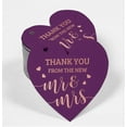 thumbnail image 2 of Inkdotpot Thank You From The New Wedding Bottle Tag Real Rose Gold Foil Favor Hang Tags Pack Of 50, 2 of 6