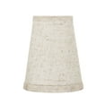 thumbnail image 4 of Aspen Creative 32656-9 Small Hardback Empire Shape Chandelier Clip-On Lamp Shade Set (9 Pack), Transitional Design in Flaxen, 4" bottom width (2 1/2" x 4" x 5" ), 4 of 7