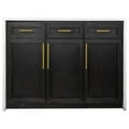 thumbnail image 4 of KBC Palisade 48" Kitchen Island w/ Engineered Marble Waterfall in Dark Oak, 4 of 9
