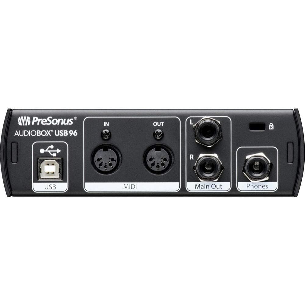 PreSonus AudioBox 96 25th Anniversary Studio Bundle – USB/MIDI Interface, Mic, Headphones & DAW