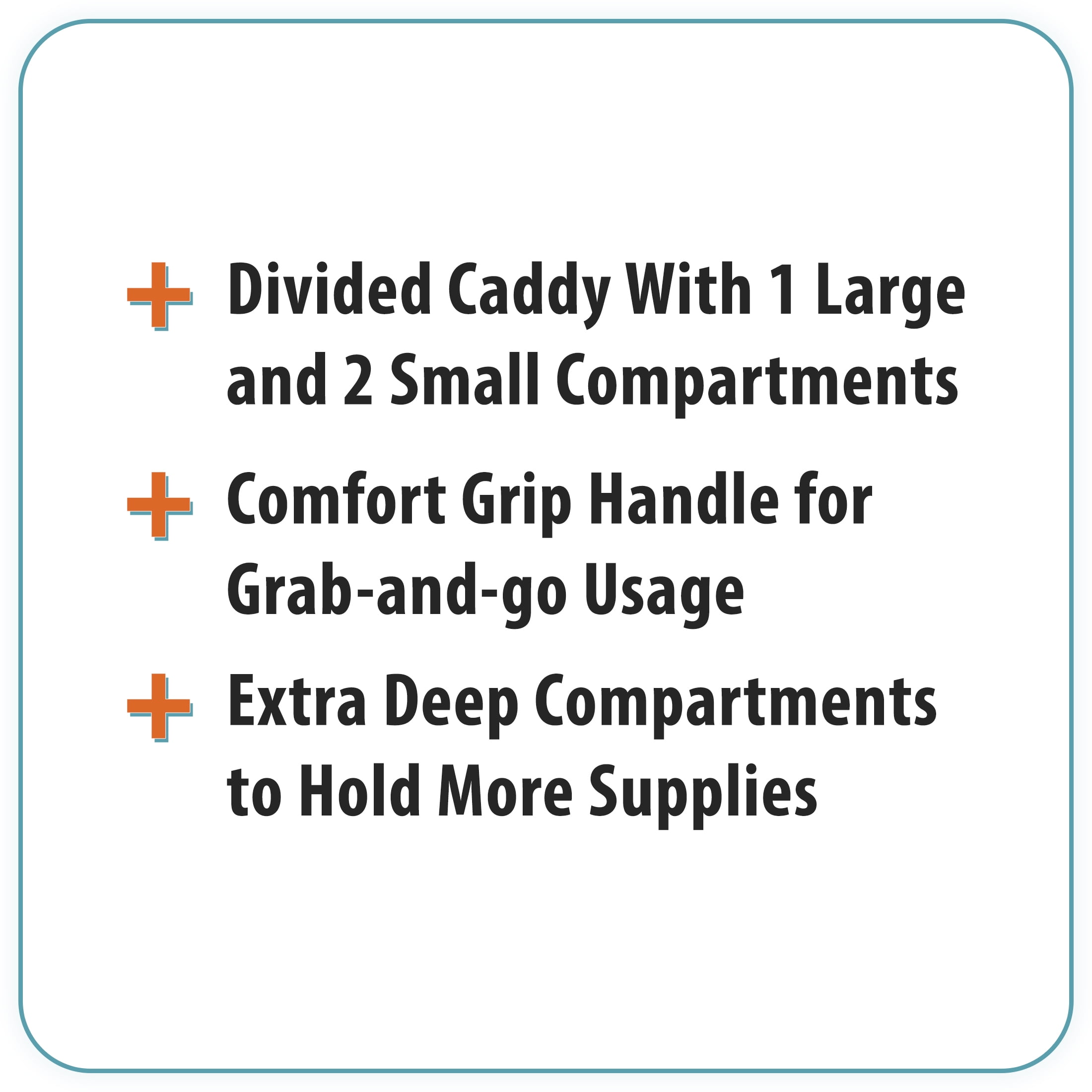 (6 pack) Pen+Gear Solid Print 4 Compartment Desktop Organizer & Pencil Holder Type, Black, 1 Pack 1 Count