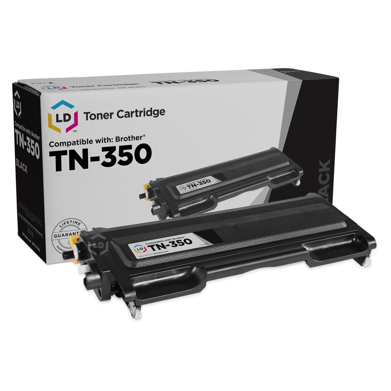 LD Compatible Replacement for TN350 Black Toner for use in DCP-7010, DCP-7020, DCP-7025, HL-2030, HL-2040, HL-2070, Intellifax 2820, 2920 & MFC-7220, MFC-7420, MFC-7820D Walmart.com