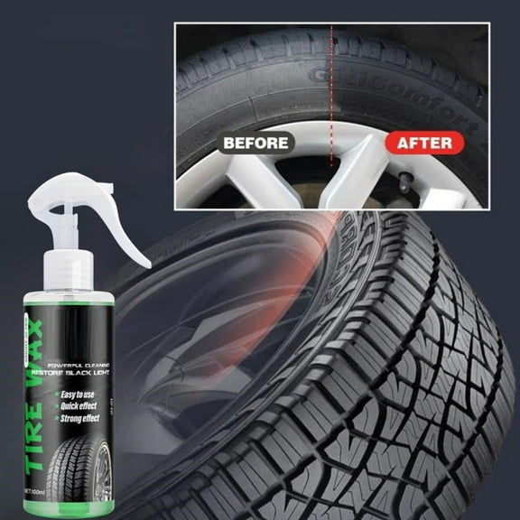 Car Tire Brightener, Cleaner, Wheel Hub Cleaning, Anti-aging, Refurbishment, Blackening 100ml
