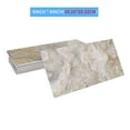 thumbnail image 2 of 8Pcs Waterproof Peel and Stick Wall Stickers Tiles 8" x 4" Gray Brown Marbling PVC Decals Kitchen Backsplash DIY Decor, 2 of 6