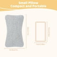 thumbnail image 5 of "RoamReady Small Travel Pillow, 11"" x 7"" Cotton Mini Pillow for Neck, Wrist, Lumbar, and Knee (Light Grey)", 5 of 6
