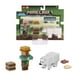 thumbnail image 1 of Figura de Acción Mattel Minecraft Pescador y Oso Polar 3.25 Pulgadas, 1 of 4